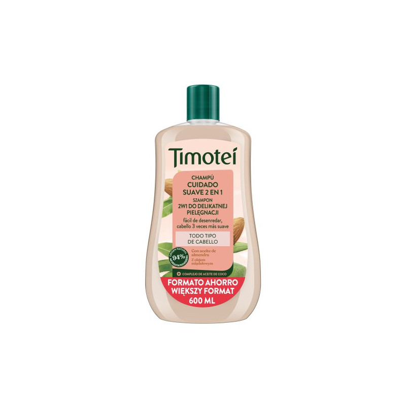 Timotei Champu 600 ml 2en1 Aceite de Almendras