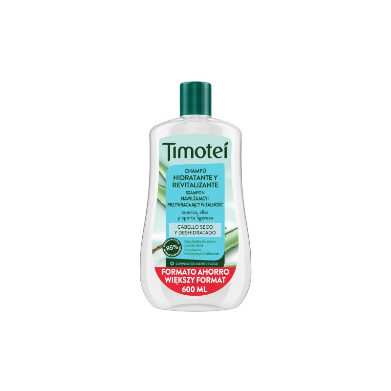 Timotei Champu 600 ml Leche de Coco y Aloe Vera