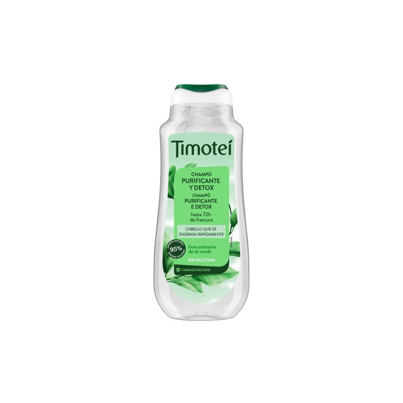Timotei Champu 300 ml Extracto de Te Verde Purificante y Detox