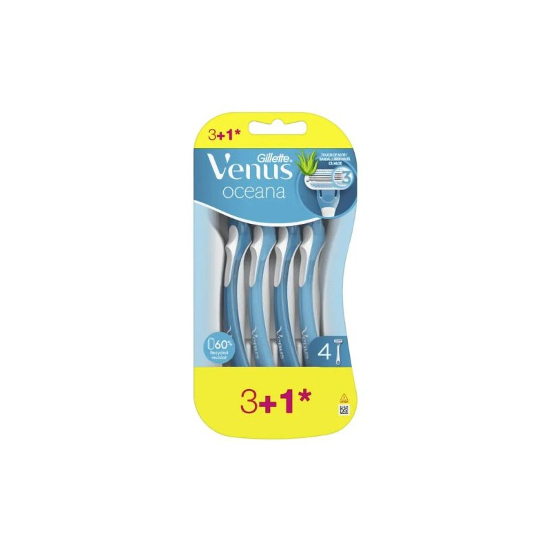 Gillette Venus Maquinilla Desechable Oceana (3+1 Ud.) Depilatoria