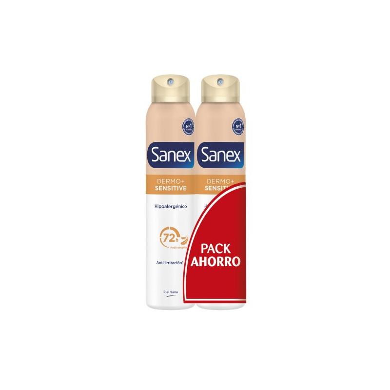 Sanex Desodorante Spray 200 ml  Sensitive (2 Unidades)