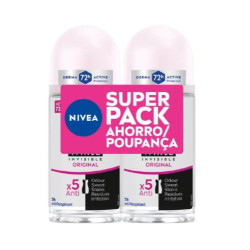 Nivea Desodorante Rollon 50 ml Black & White Original (2 Ud.)