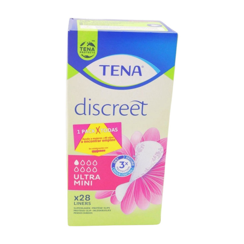 Tena Compresas Discreet Mini (28 Ud.) 1Gota