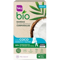 Taky Bandas Depilatorias Corporales Bio Coco (16 Ud.)