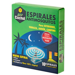 Cuchol Espiral Antimosquitos (10 Ud.) + 2 Soportes Metálicos