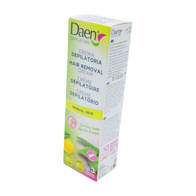 Daen Crema Depilatoria  125 ml Aloe Vera y Limon