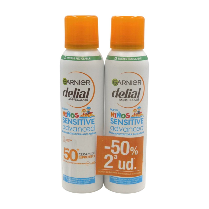 Delial Proteccion Solar Bruma Niños 150 ml Spf50+ (2 Ud.)