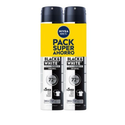 Nivea Desodorante Spray Men 200 ml B&W Original (2 Ud)