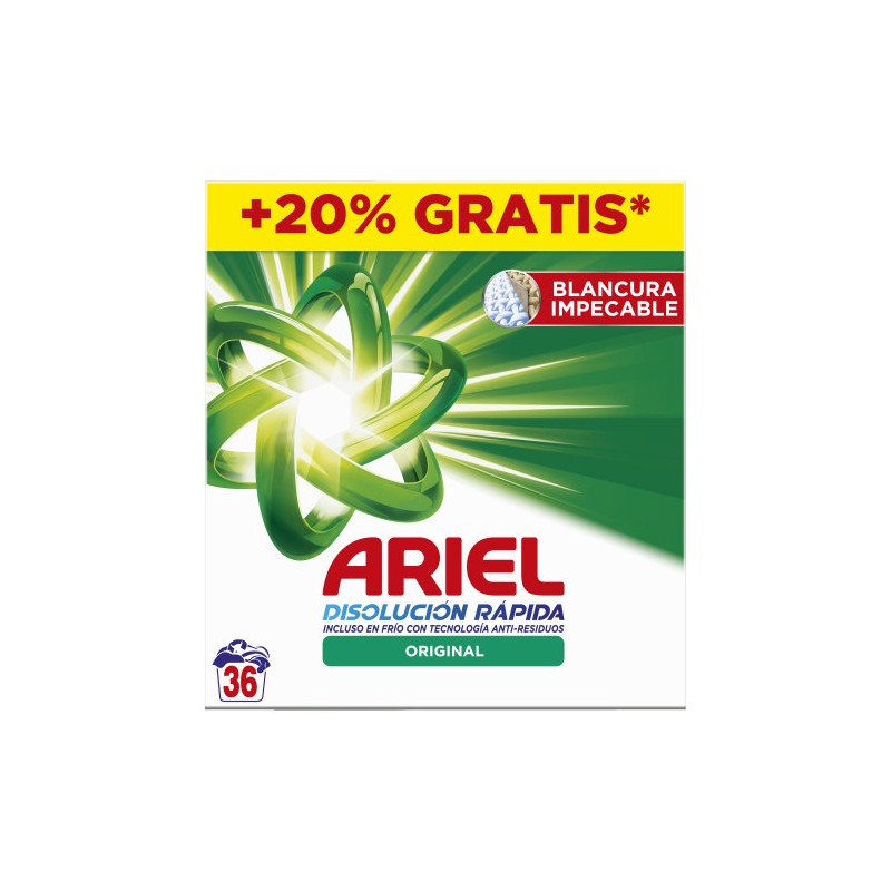 Ariel Maleta Polvo Regular (30+6 Dosis)