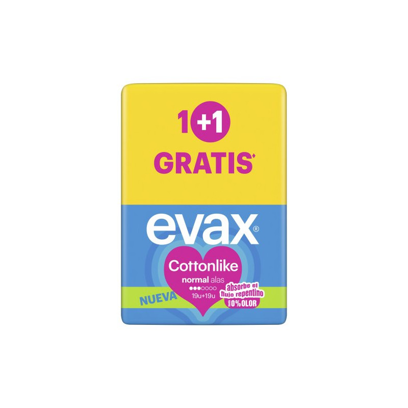 Evax Compresas Cottonlike (19+19)  2x1