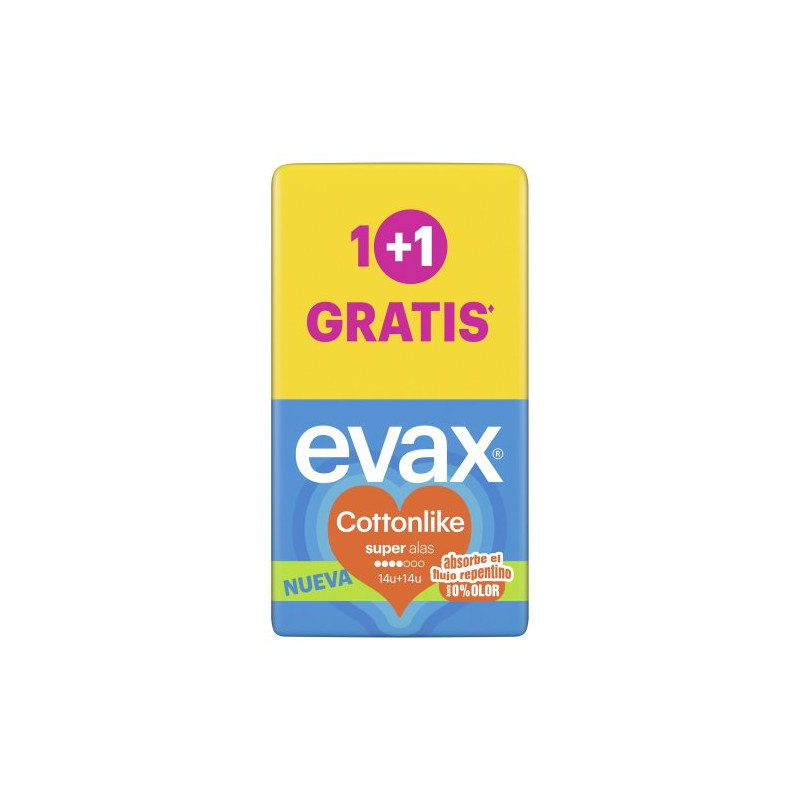 Evax Compresas Cottonlike (14+14)  2x1