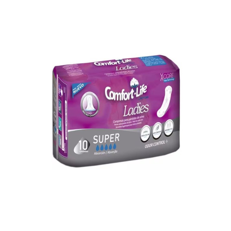 Comfort-Life Compresa Incontinencia Ladies Super (10 Ud.)