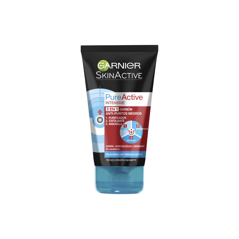 Garnier Skin Pure Gel 3 En 1 Carbon 150 P/Ne