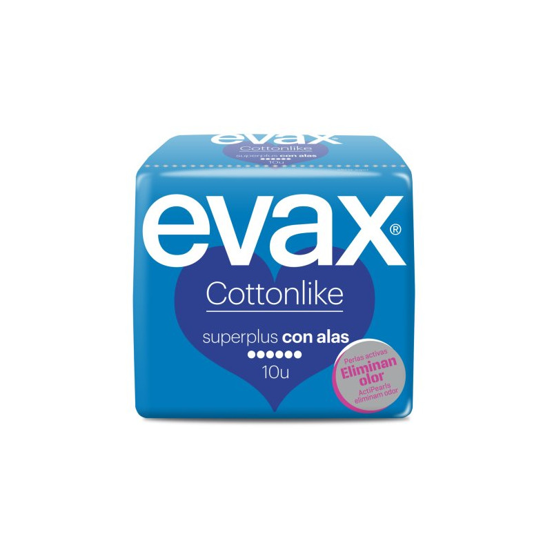 Evax Cottonlike Compresas Super Alas Plus (10)