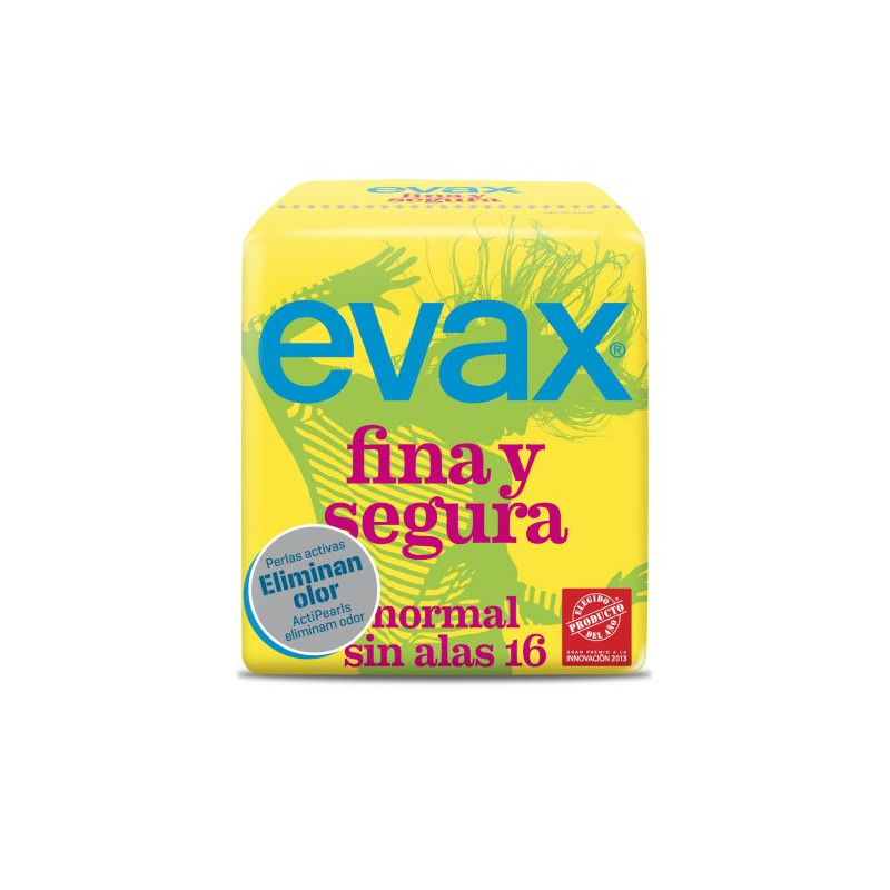 Evax Fina Y Segura Normal Compresas Sin Alas (16)