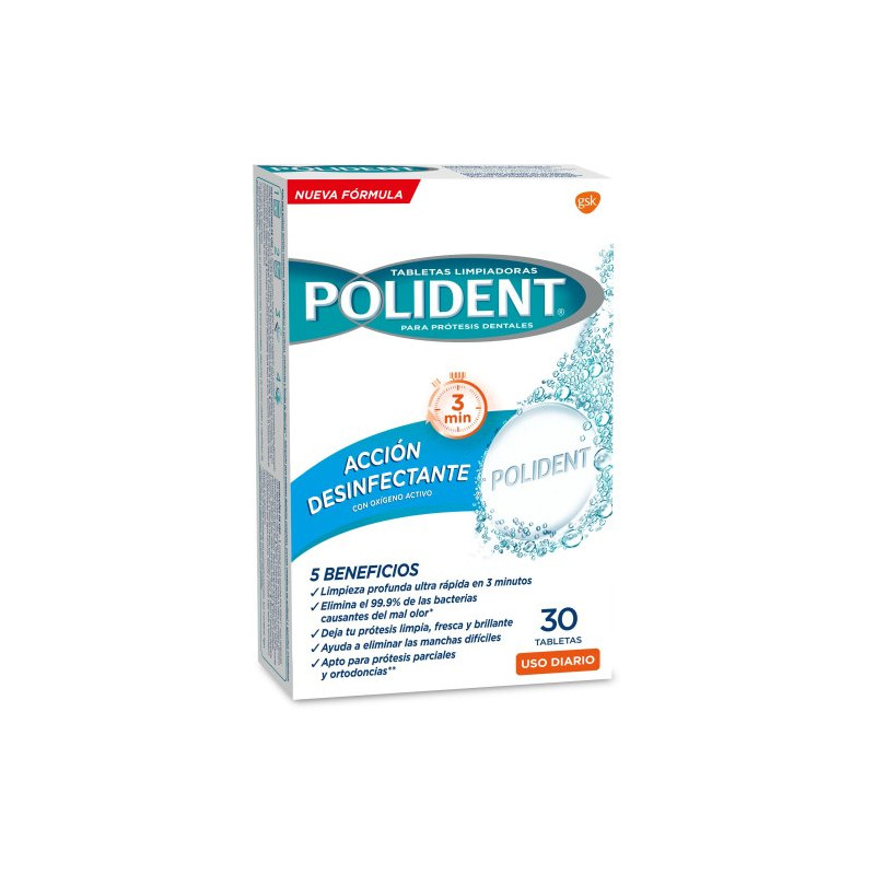 Polident Oxigeno Activo Tabletas 30 ml