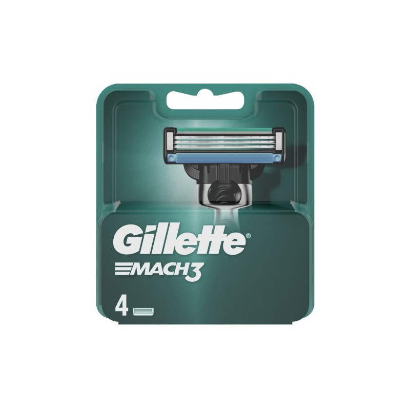 Gillette Mach3 Cargador 4 Recambios