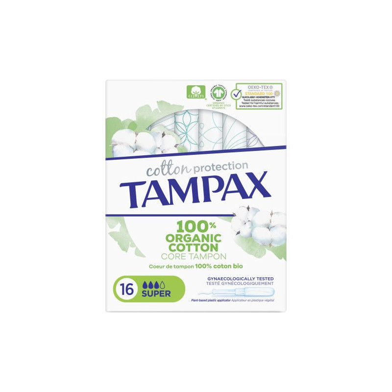 Tampax Organic Cotton Super 16