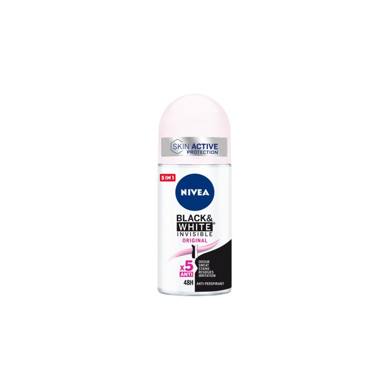 Nivea Desodorante Roll-On Black & White Invisible 50