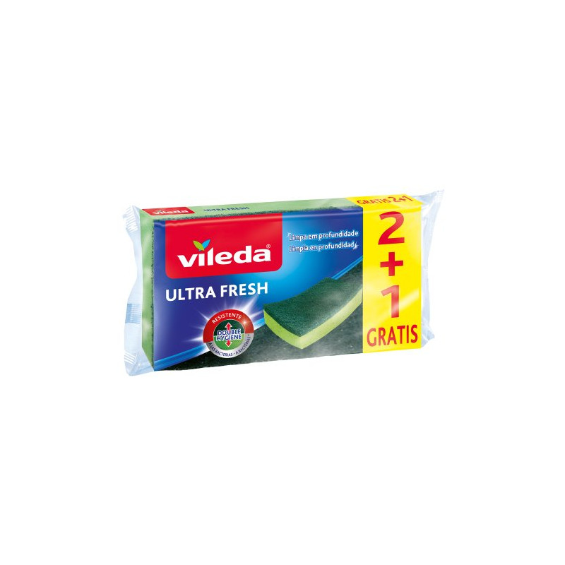 Estropajo Fibra Y Esponja 2 Ud + 1 Gratis