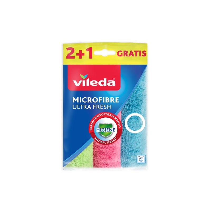 Bayeta Microfibra Colors 2+1 U.Fresh