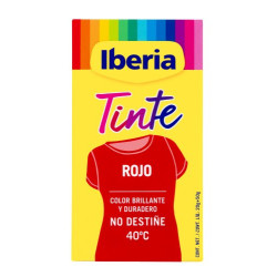 Iberia Tinte Ropa Rojo 40º 