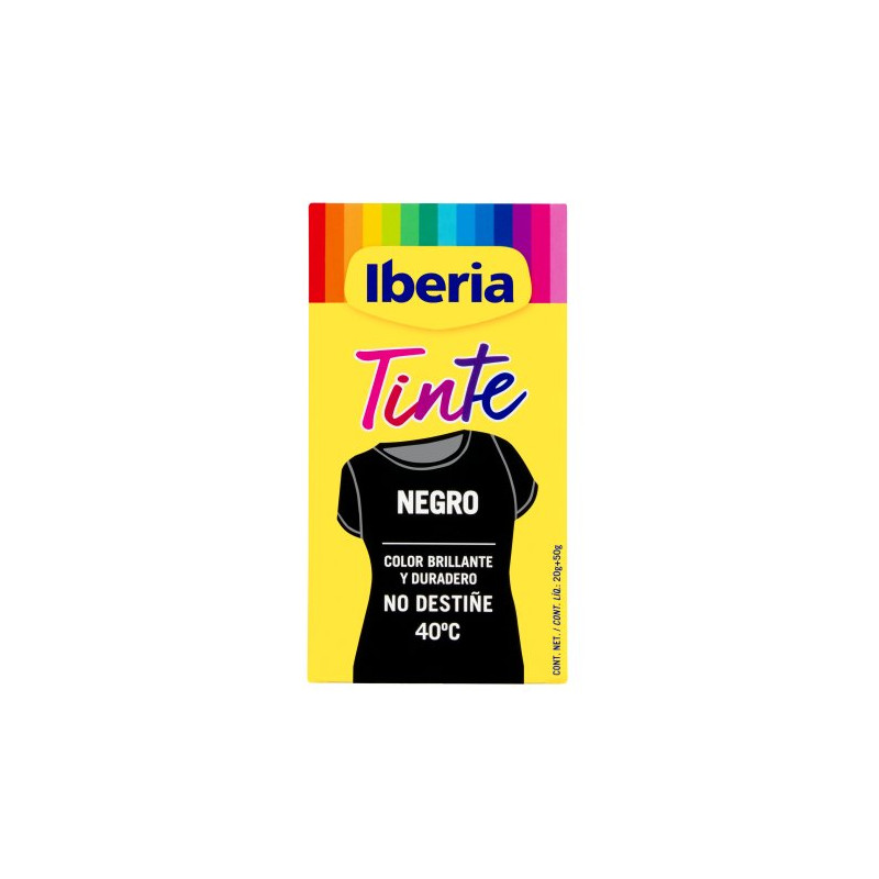 Tinte Ropa Negro 40º