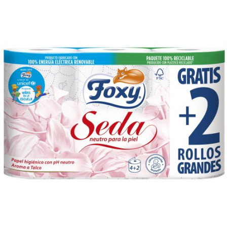 Papel Higiénico De 3 Capas Foxy Seda