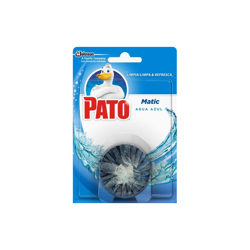 Pato Matic Baño Agua Azul 1+1 Ud 
