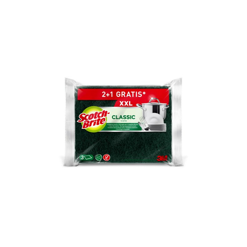 Scotch Brite Estropajo Clasico Xxl 3 Ud 