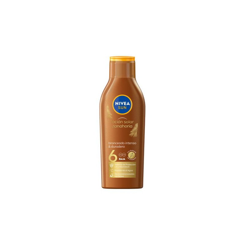 Nivea Sun Leche 200 ml SPF6 Zanahoria Bronceado Intenso