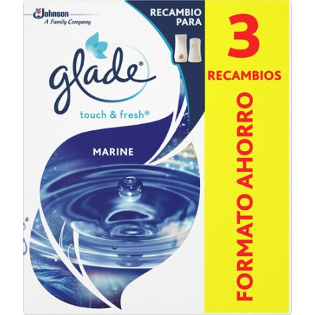 Glade Recambio Ambientador Marine Pack 3X10 Ml