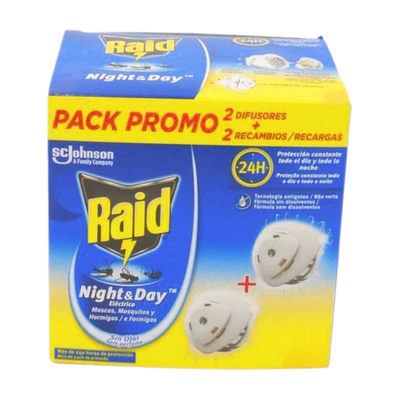Raid Night&Day Insectos Pack 2Apa+2Rec