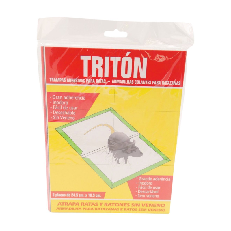 Triton Trampa Adhesiva Raticida 2 Ud