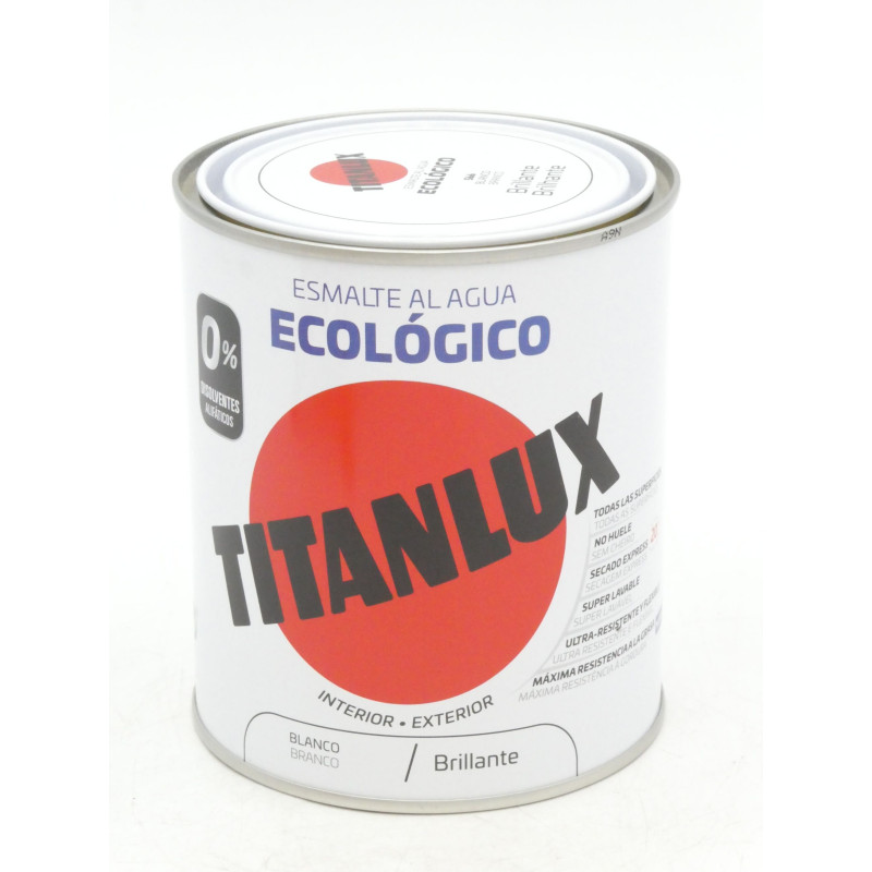 Titanlux Esmalte Agua Eco. 750 ml Blanco