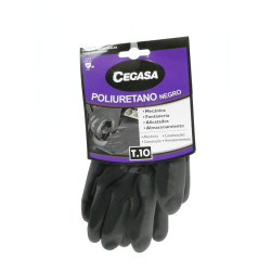 Guantes Poliuretano Nº 10 Negro