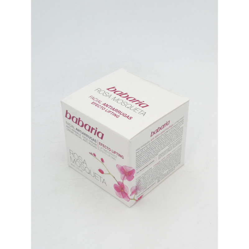 Babaria Crema Facial Antiarrugas Rosa Mosqueta 