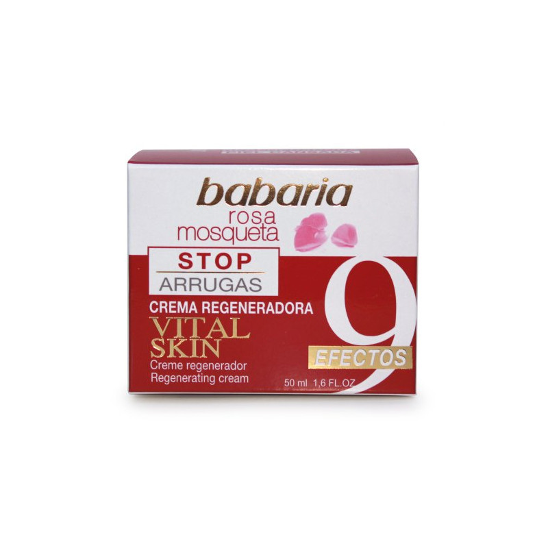 Babaria Crema Facial Vital Skin Rosa Mosqueta 9 Efectos