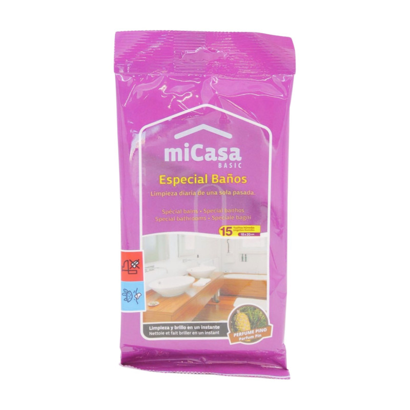 MiCasa Toallitas Baños 15 Ud