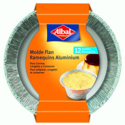 Albal Molde Aluminio Para Flan Desechable 12 Ud