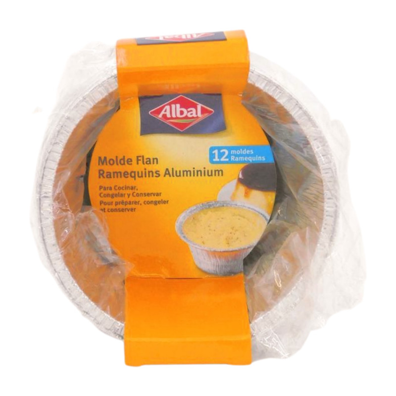 Molde Aluminio Para Flan Desechable 12 Ud