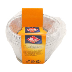 Molde Aluminio Para Flan Desechable 12 Ud