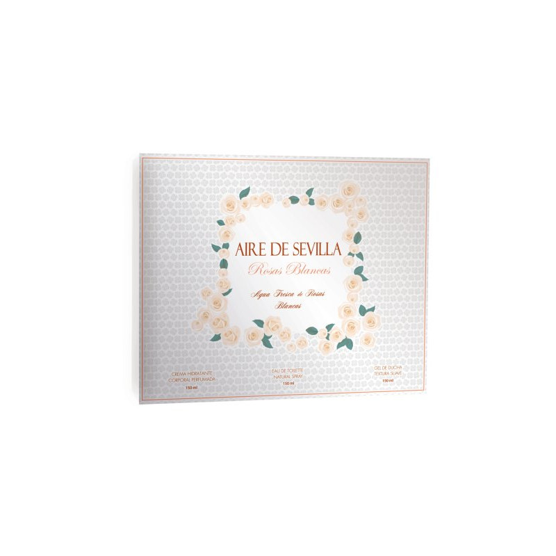 Pack Rosas Blancas (Colonia Body Milk+Gel)