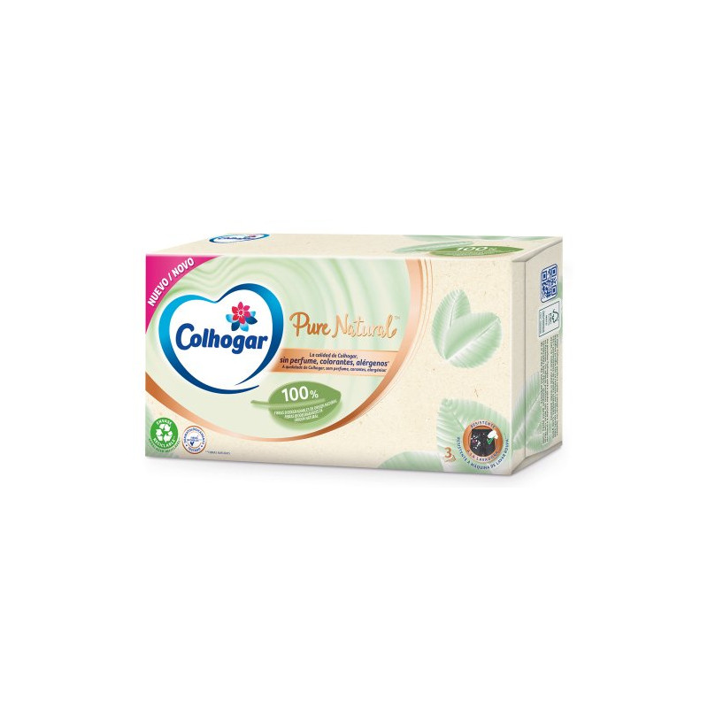 Pañuelo Facial Caja (80 Ud) Pure Natural