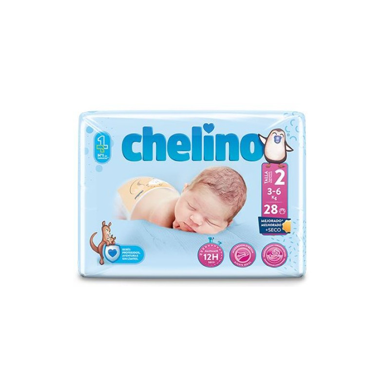 CHELINO FASHION & LOVE PAÑAL INFANTIL T- 2 (3 - 6 KG) 28 PAÑALES
