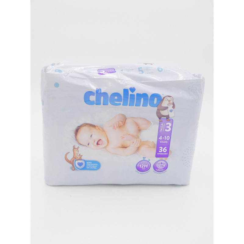Chelino fashion & love pañal infantil t- 3 (4 - 10 kg) 36 pañales