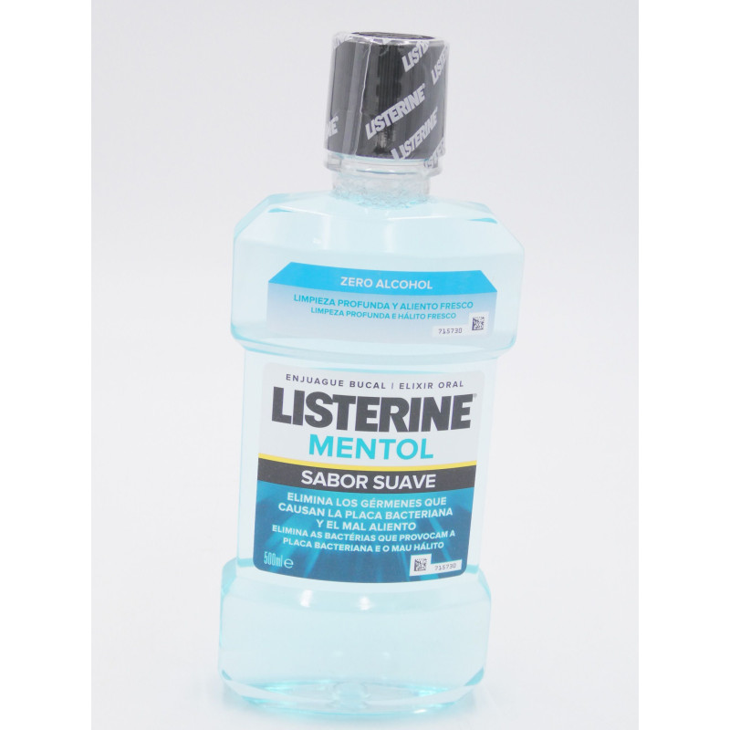 Listerine Enjuague Bucal 500 Ml Mentol Suave