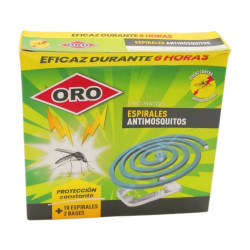 Oro Insect. Espiral Anti Mosquitos (10 Ud)