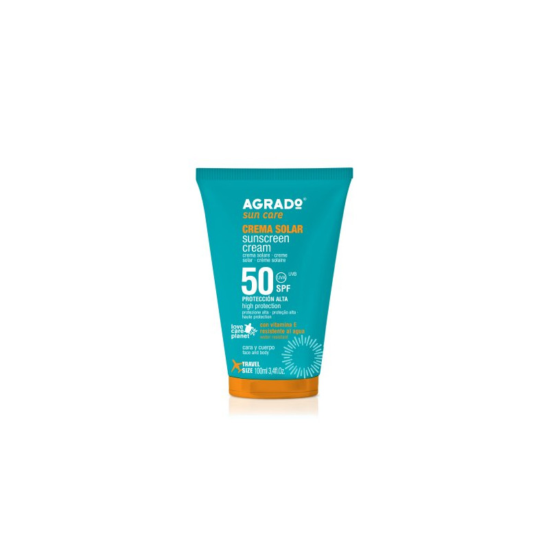 Protector Solar Crema 100 ml Spf-50 Tubo Viaje