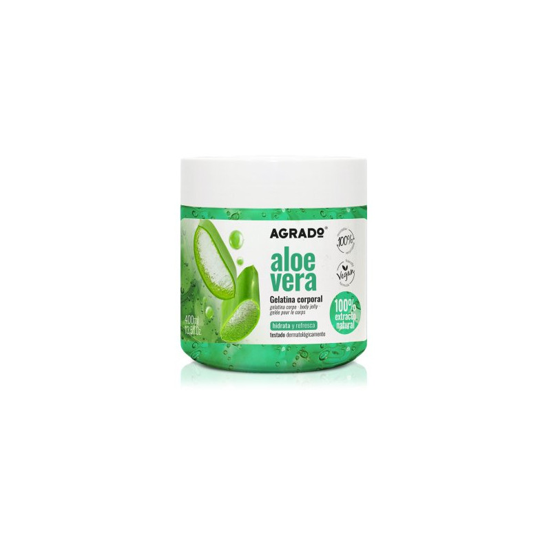 Agrado Gelatina Corporal  Tarro 400ml Aloe Vera